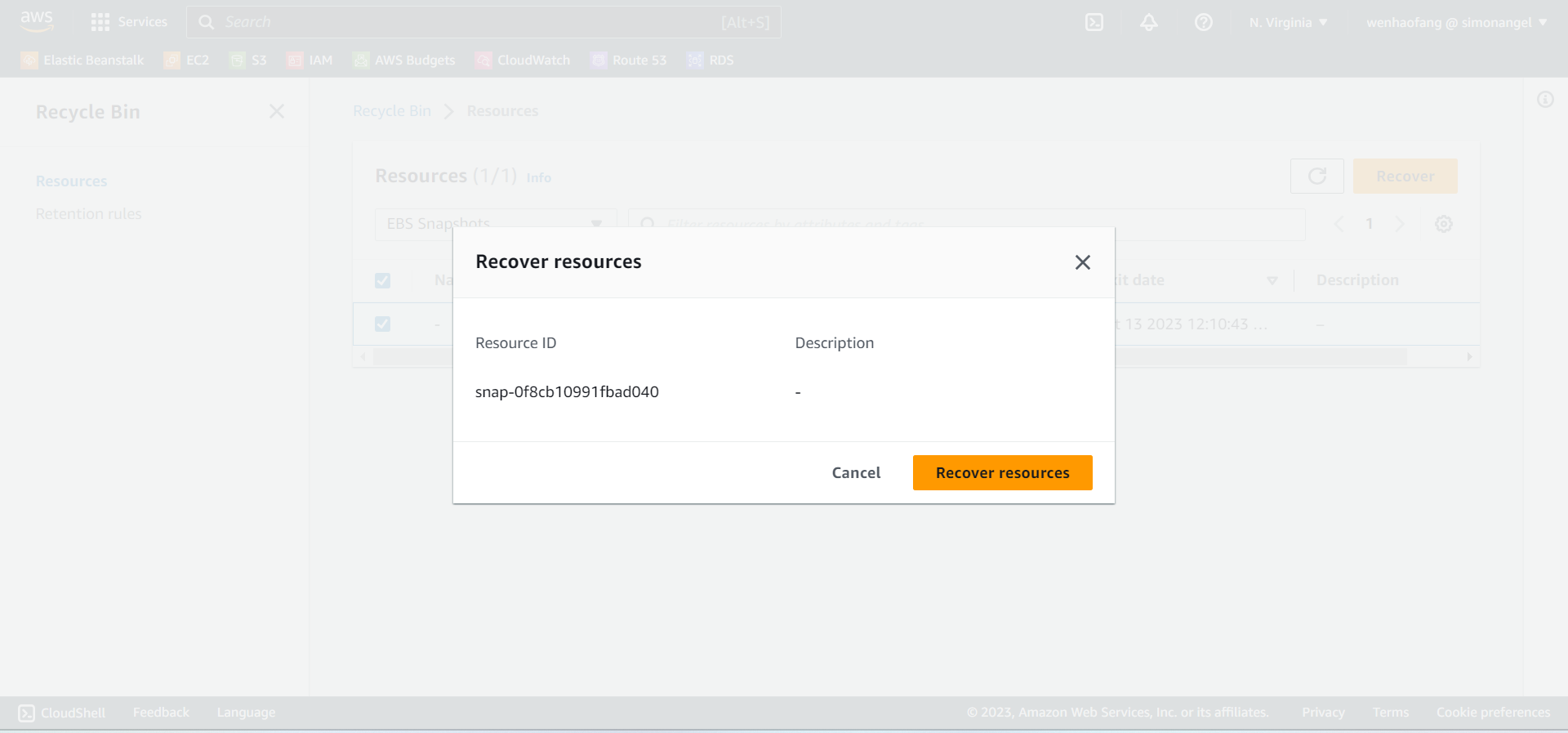 recycle_bin_snapshot_recover