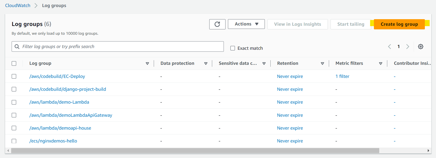 cloudwatch_log_handson16