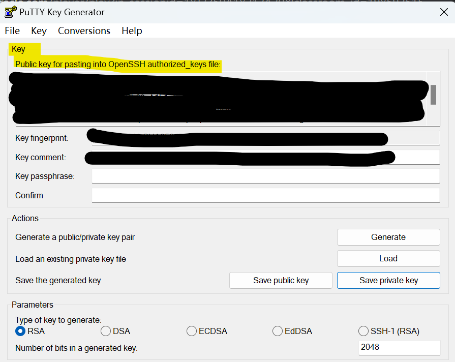 public key